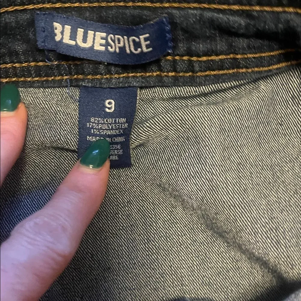 Blue Spice cotton skirt down